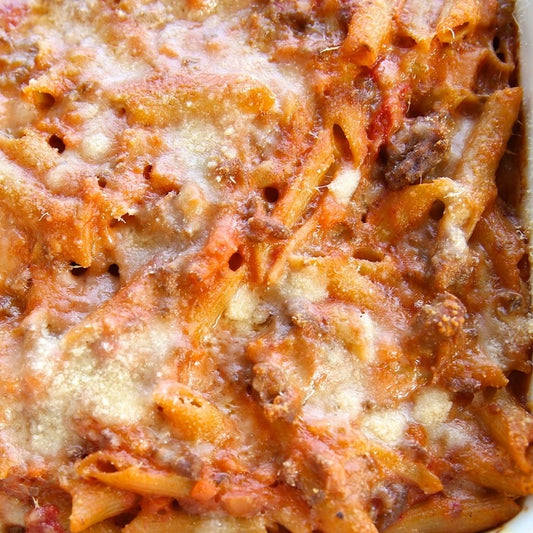 Fusili sauce à la viande gratiné